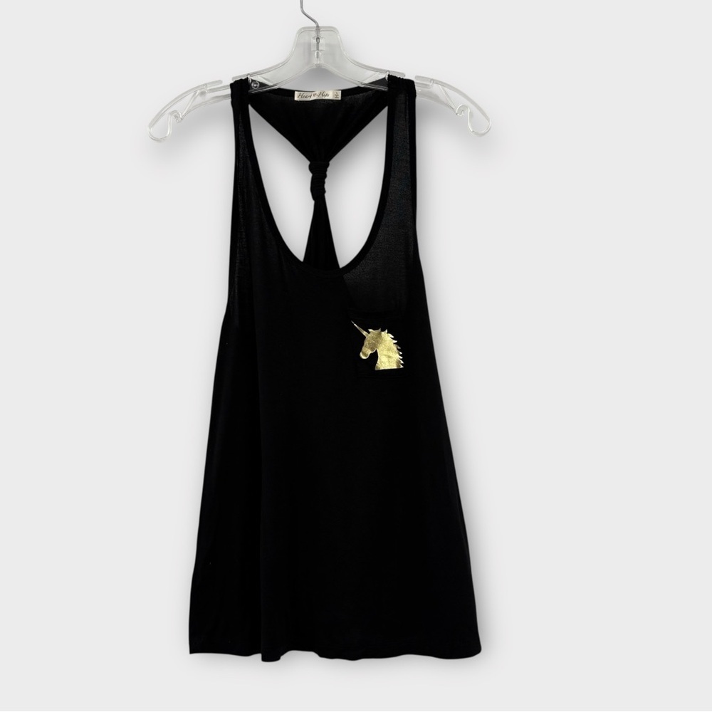Heart & Hips Racerback Tank Top in Black Women’s Size L‎